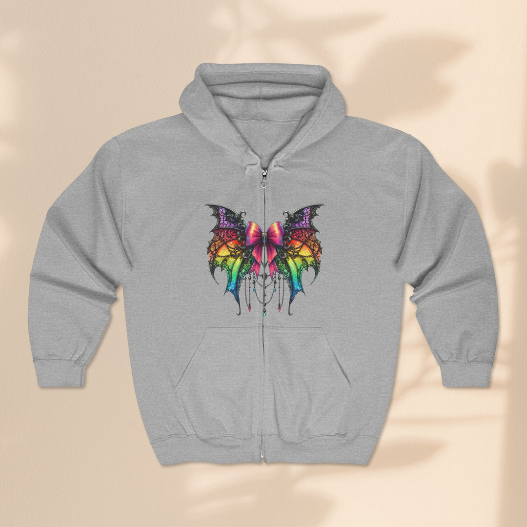 Halloween Heavy Blend™ Full Zip Hooded Sweatshirt - Spider Bow