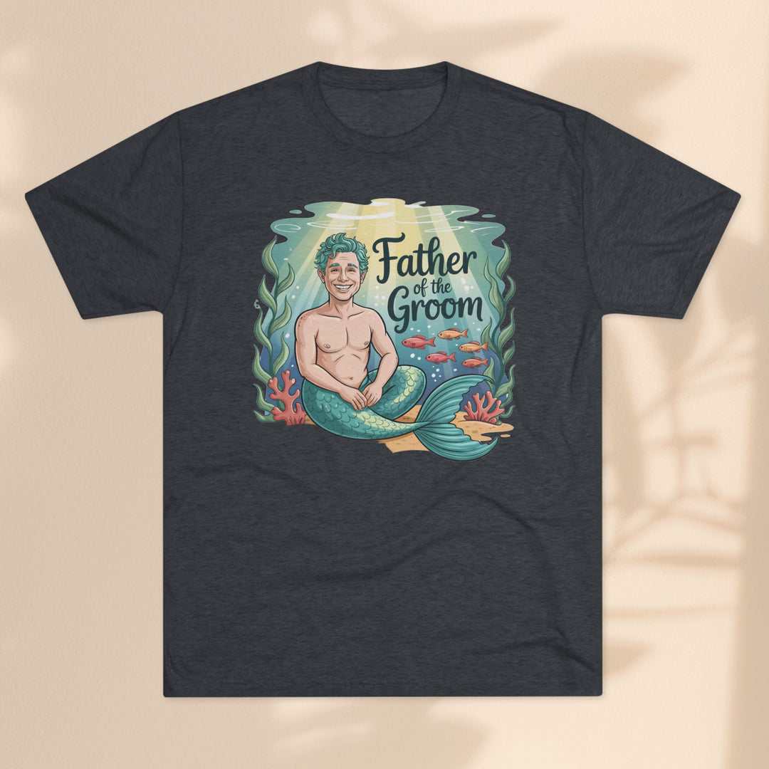 Father of the Groom Merman T-Shirt, Unique Wedding Gift, Fun Groomsmen Tee, Beach Theme Attire, Nautical Humor Shirt