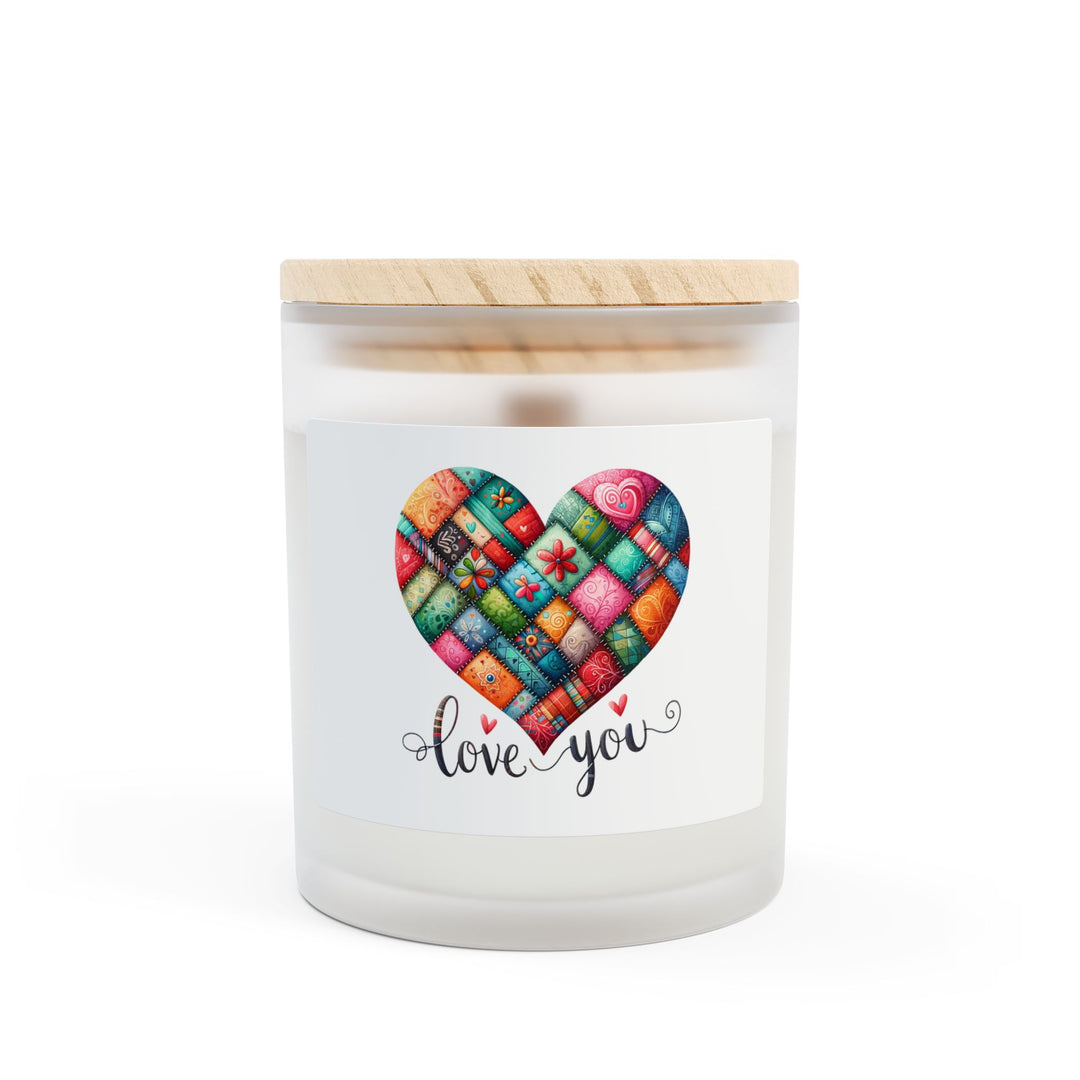 Frosted Glass Candle, 11oz - Love You