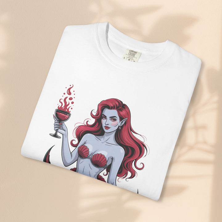 Mermaid-Themed Unisex T-Shirt – Fun Summer Apparel, Beach Lover Gift, Vintage Style Tee