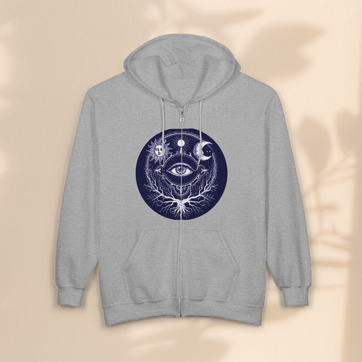Sacred Eye - Unisex Heavy Blend™ Full Zip Hooded Sweatshirt
