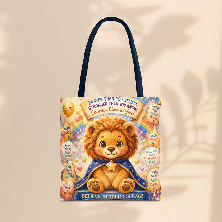 Cute Courage Lion Tote Bag | Brave Buddies™