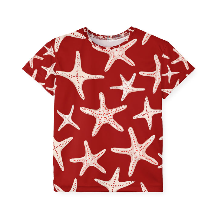 Kids Sports Jersey - Red Star