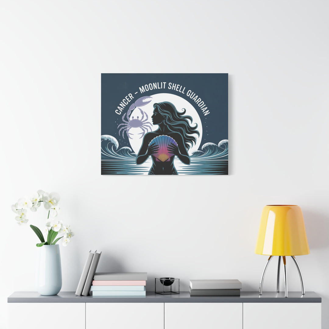 Zodiac Cancer Matte Stretched Canvas Wall Art