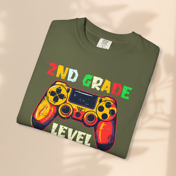 Fun Gamer T-Shirt, 2nd Grade Level Unlocked Shirt, Kids Gaming Apparel, Back to School Gift, Video Game Fan Tee