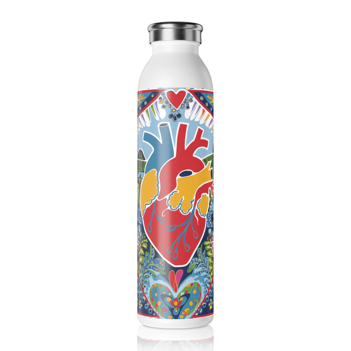 Slim Water Bottle - Heart Wise