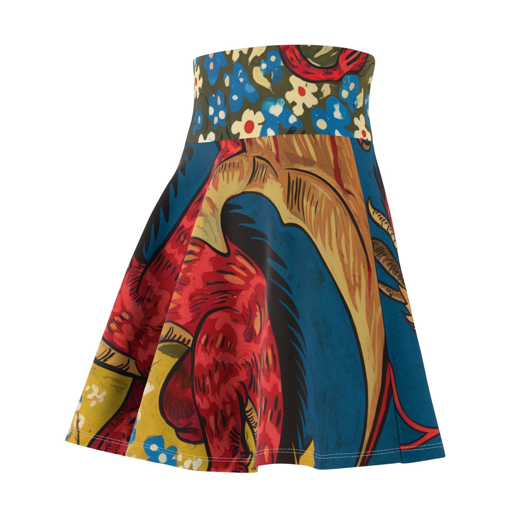 Mexican Dragon Skater Skirt