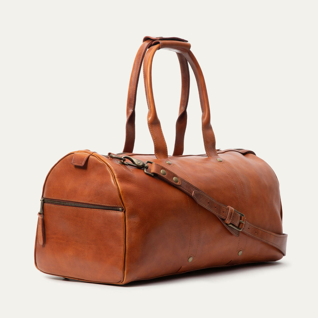 The Expedition Duffle – Premium Italian Leather Travel Bag
