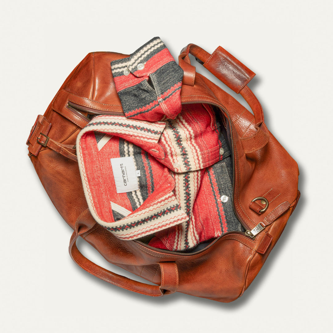 The Expedition Duffle – Premium Italian Leather Travel Bag