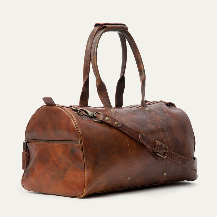 The Expedition Duffle – Premium Italian Leather Travel Bag