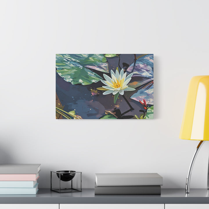 Water Lily Canvas Art Print – Nature Wall Décor