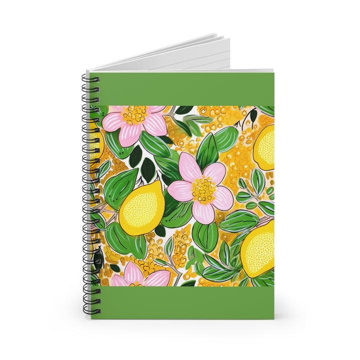 Spiral Notebook - Ruled Line - Florida Lemons