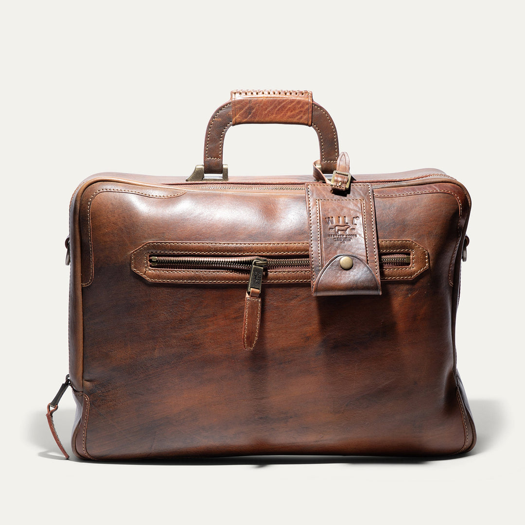 The Continental Briefcase – Premium Italian Leather Laptop Briefcase