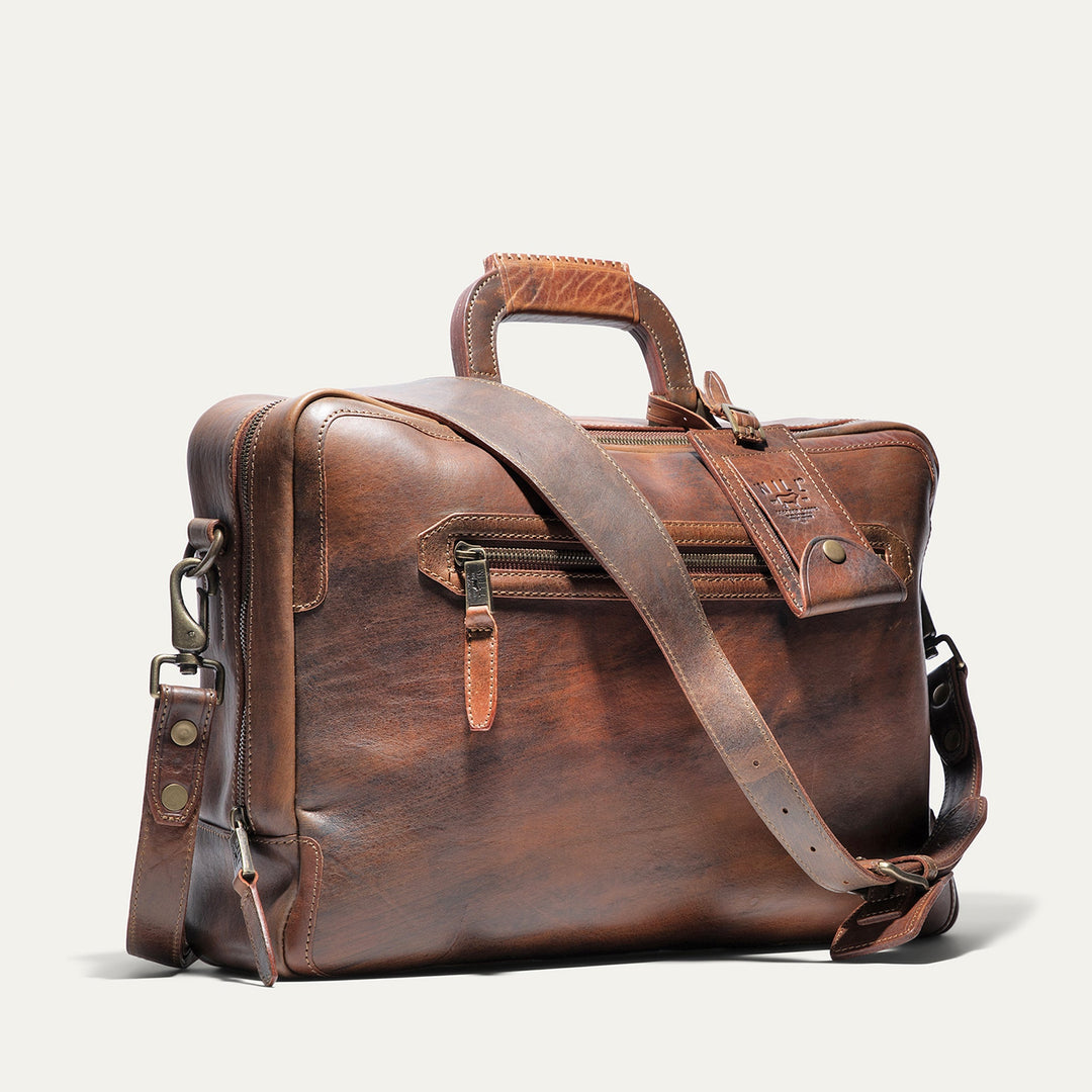 The Continental Briefcase – Premium Italian Leather Laptop Briefcase