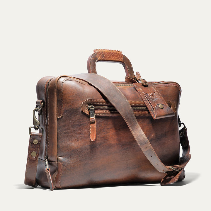 The Continental Briefcase – Premium Italian Leather Laptop Briefcase