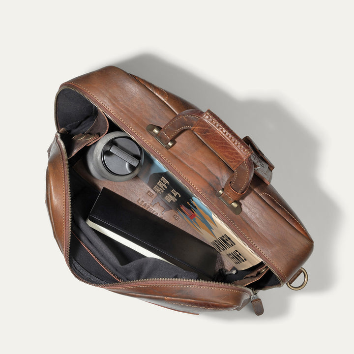 The Continental Briefcase – Premium Italian Leather Laptop Briefcase
