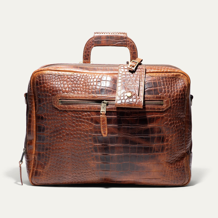 The Continental Briefcase – Premium Italian Leather Laptop Briefcase