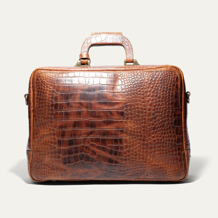 The Continental Briefcase – Premium Italian Leather Laptop Briefcase