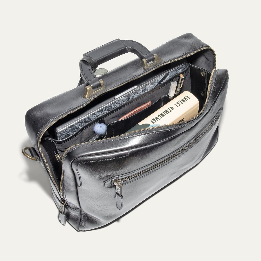 The Continental Briefcase – Premium Italian Leather Laptop Briefcase