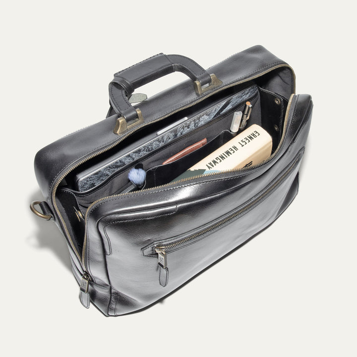 The Continental Briefcase – Premium Italian Leather Laptop Briefcase