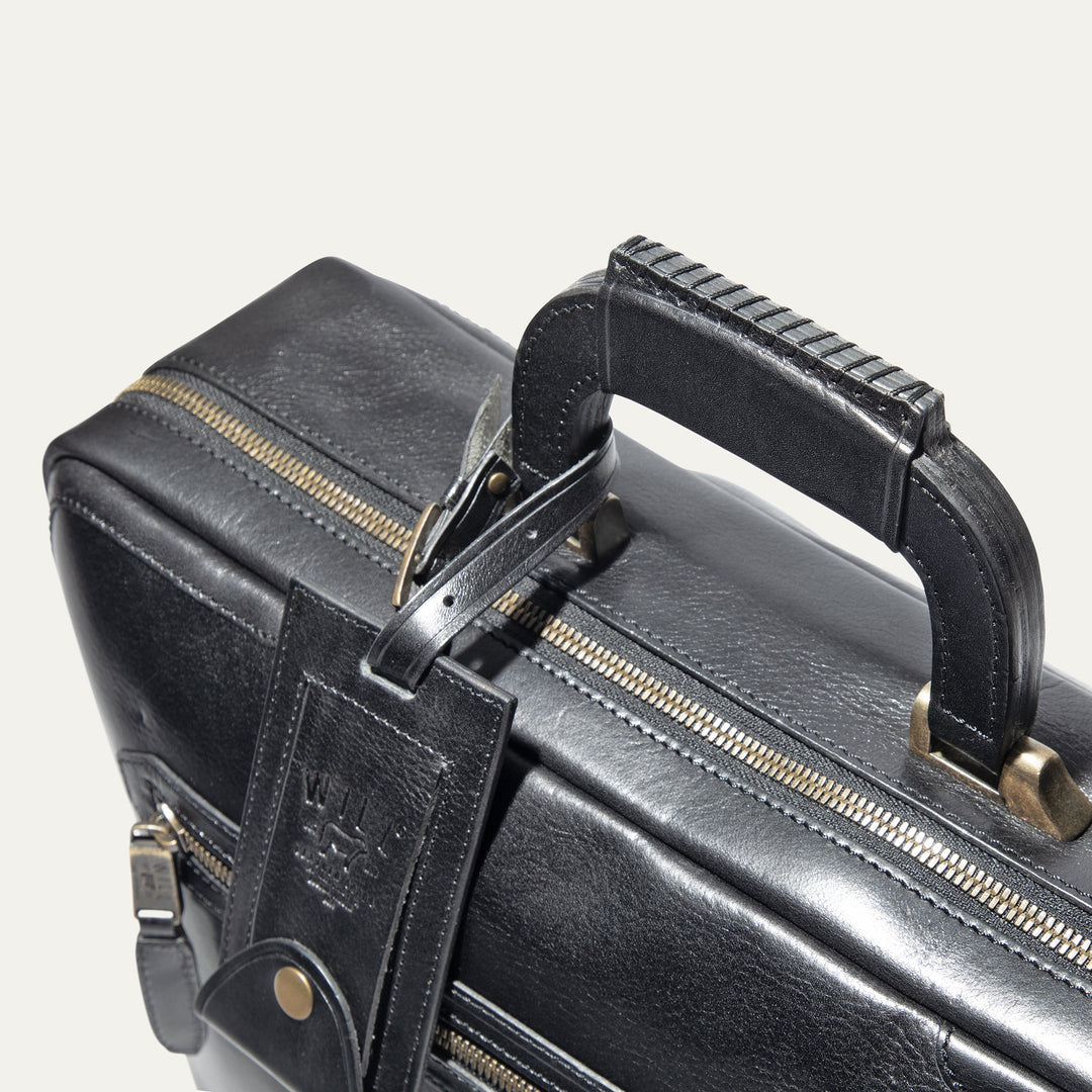 The Continental Briefcase – Premium Italian Leather Laptop Briefcase