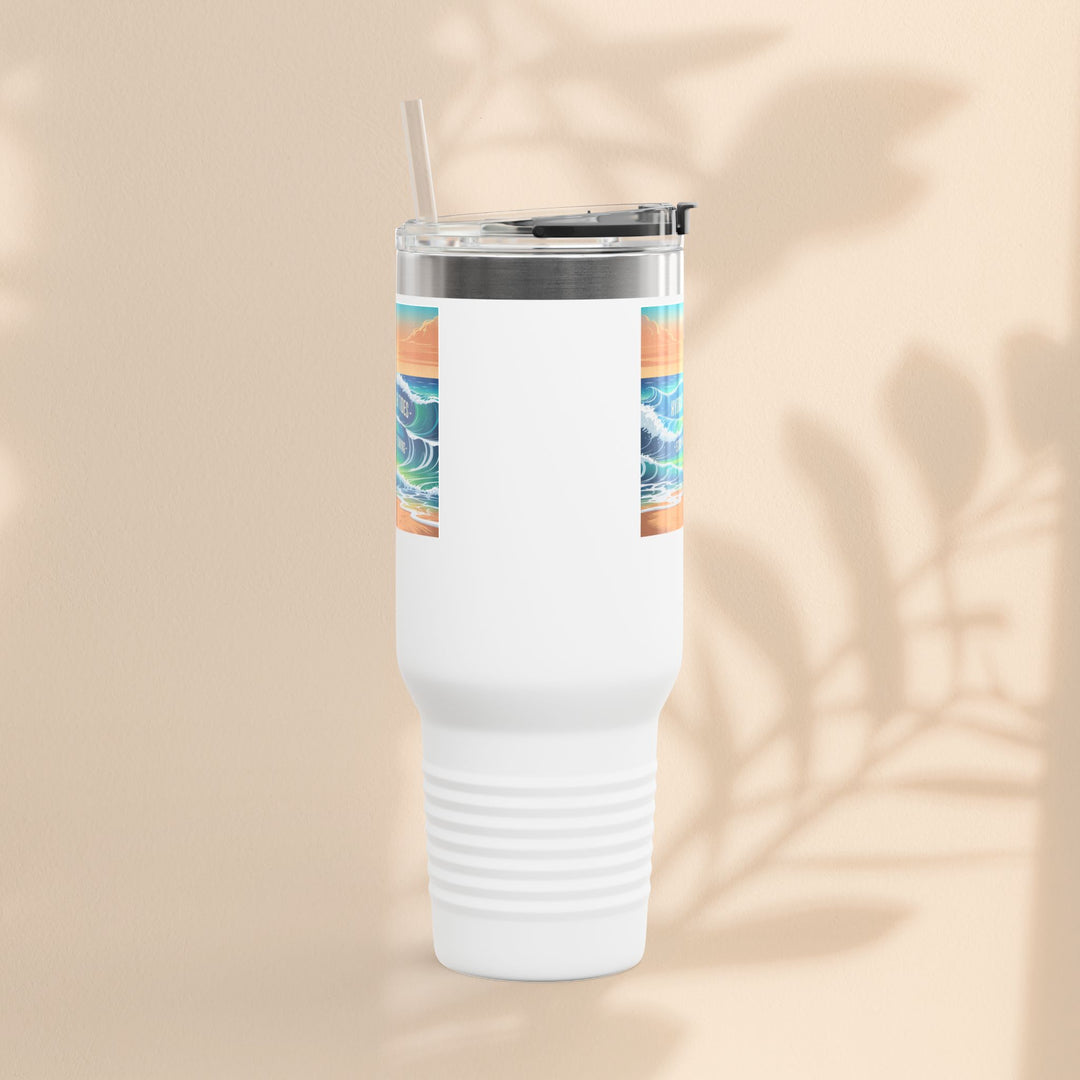 Ocean Wave Insulated Travel Mug, 40oz