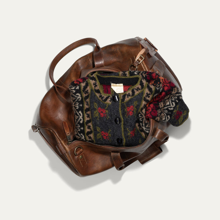 The Expedition Duffle – Premium Italian Leather Travel Bag