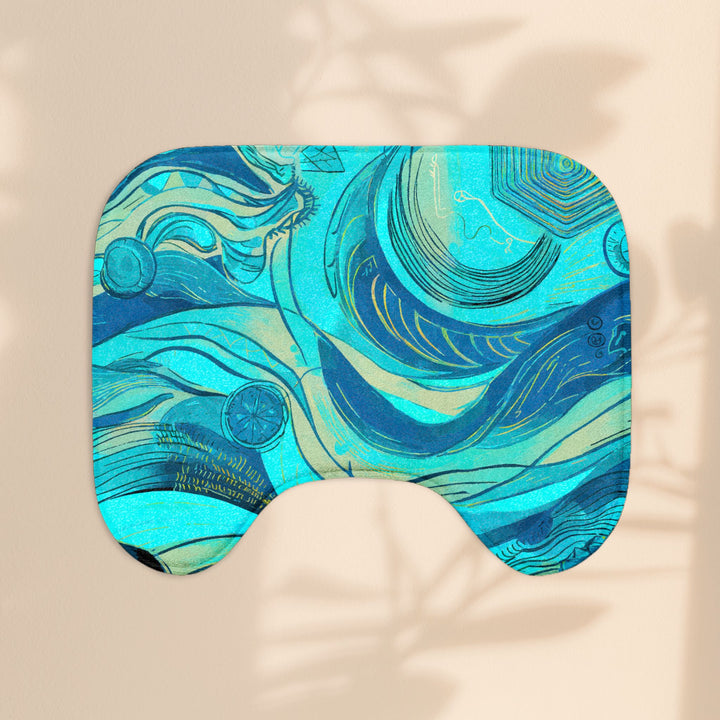 Ocean Wave 3-Piece Bath Mat Set