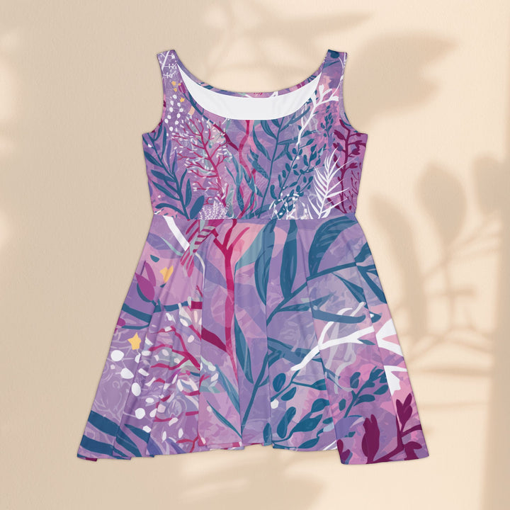 Women's Skater Dress (AOP) - Purple Seaweed