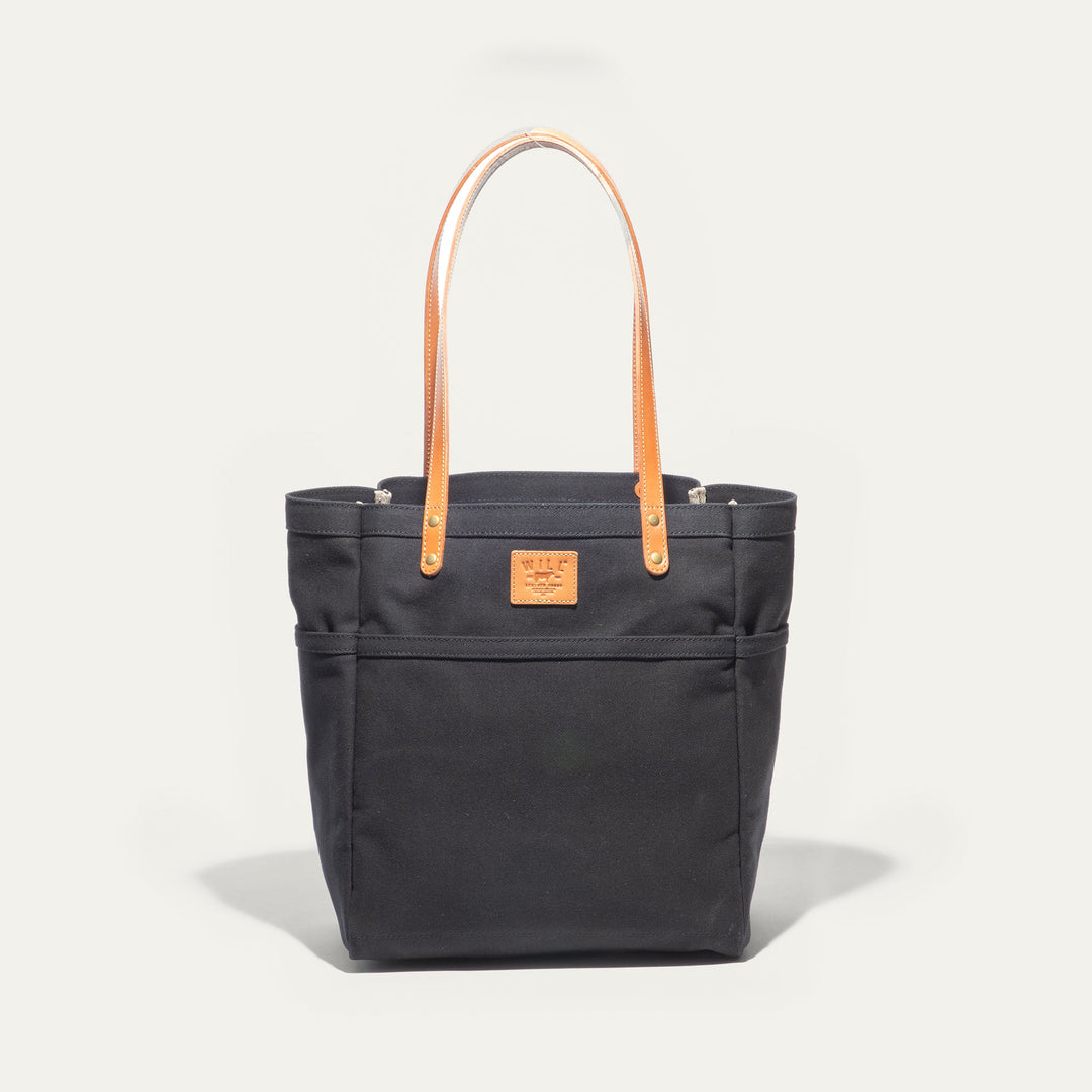 Waxed Canvas Work Tote – Water-Resistant Canvas & Leather Bag
