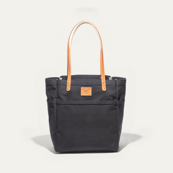 Waxed Canvas Work Tote – Water-Resistant Canvas & Leather Bag