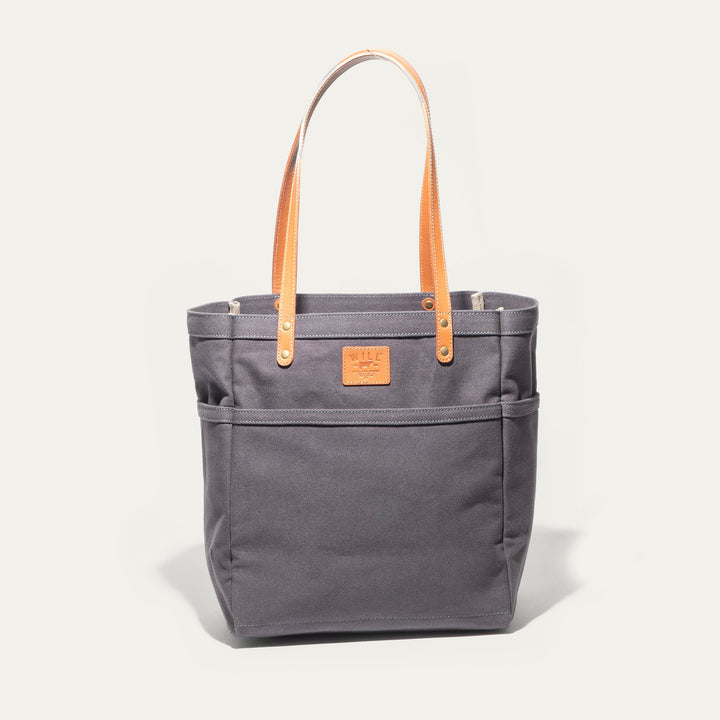 Waxed Canvas Work Tote – Water-Resistant Canvas & Leather Bag