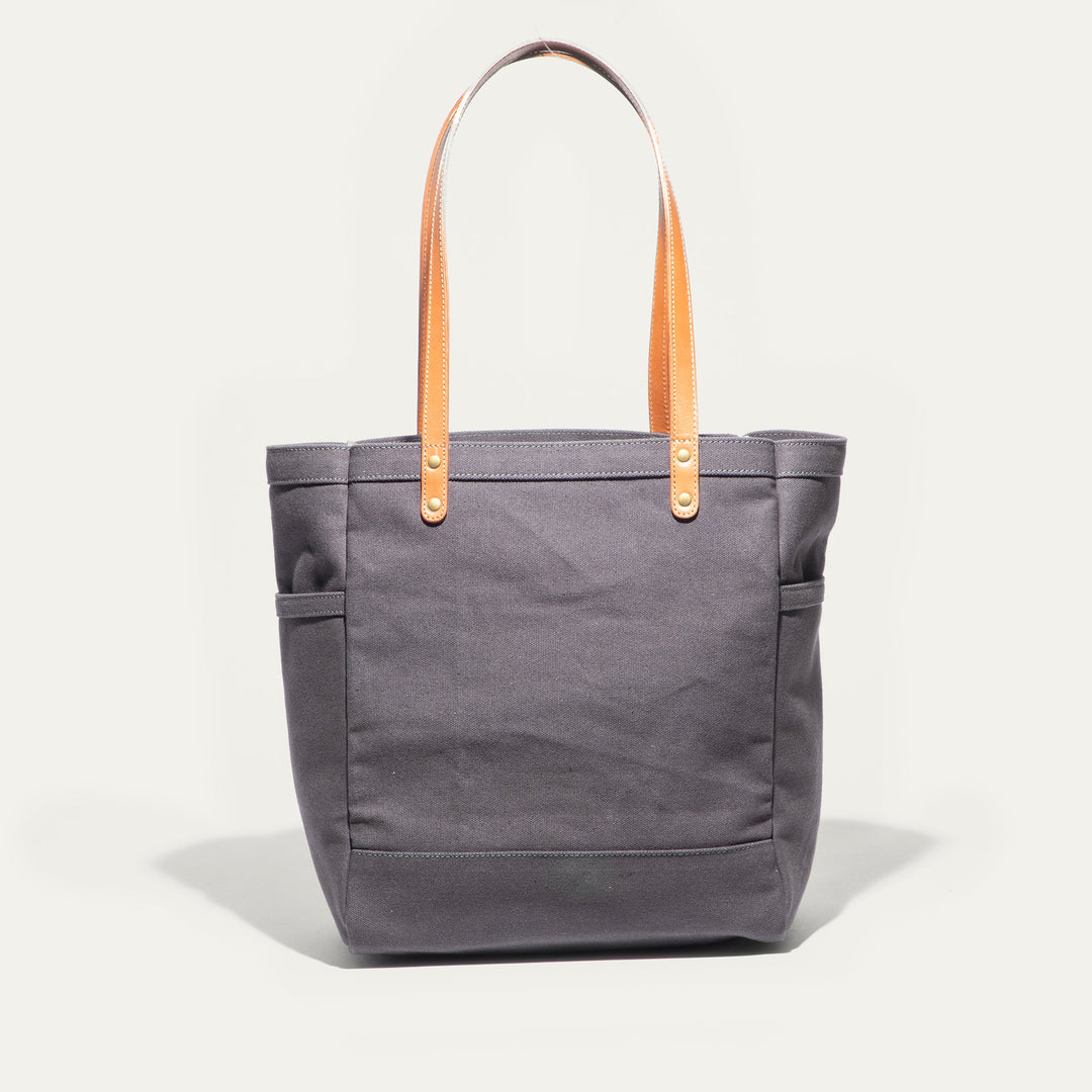 Waxed Canvas Work Tote – Water-Resistant Canvas & Leather Bag