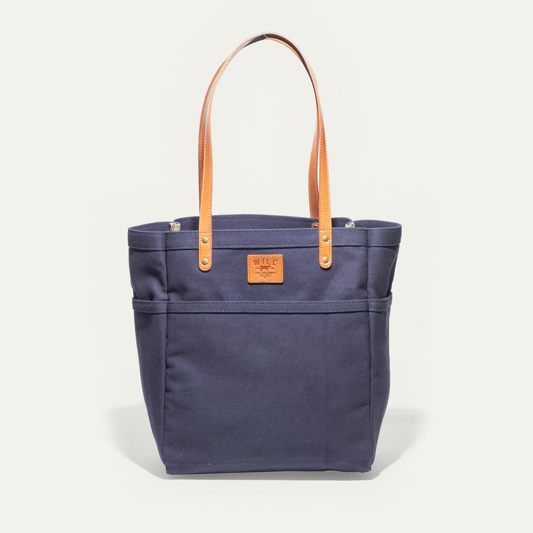 Waxed Canvas Work Tote – Water-Resistant Canvas & Leather Bag