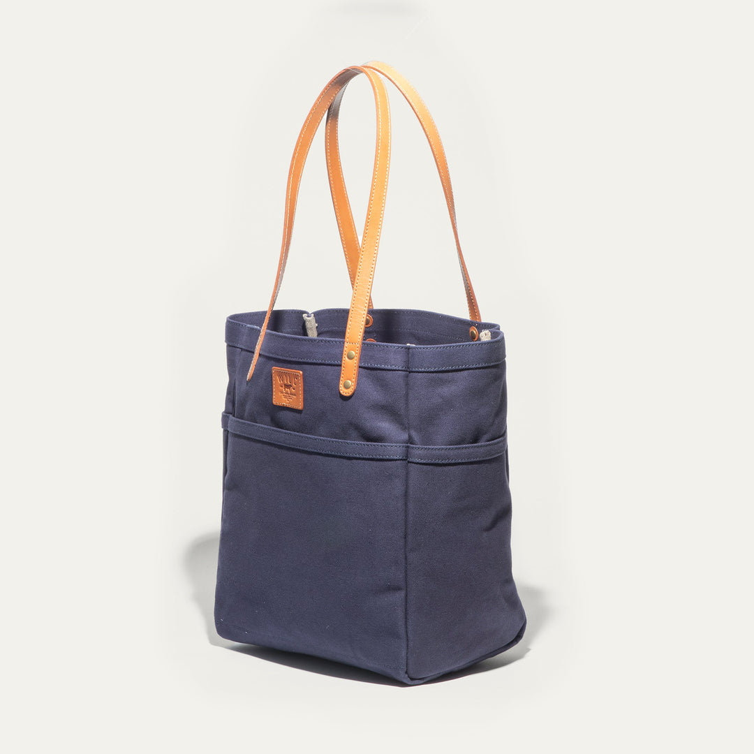 Waxed Canvas Work Tote – Water-Resistant Canvas & Leather Bag