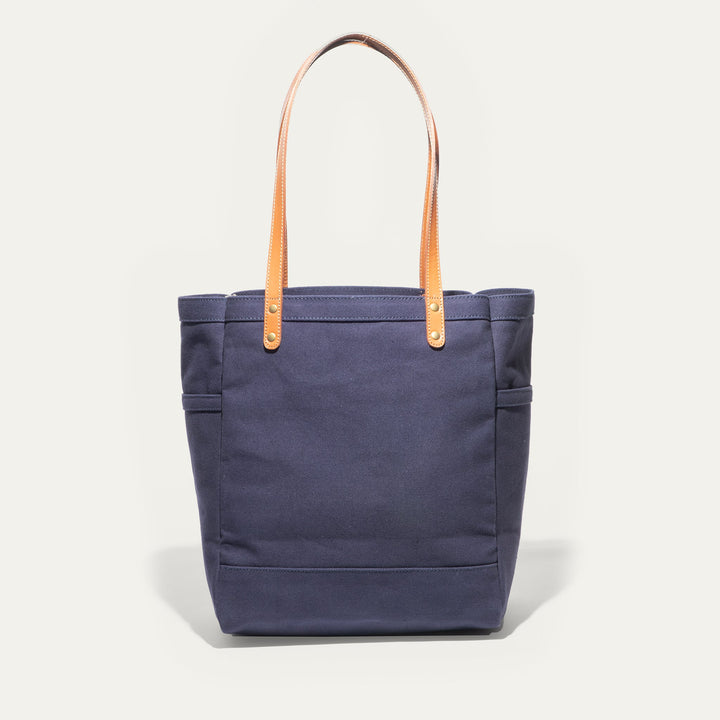 Waxed Canvas Work Tote – Water-Resistant Canvas & Leather Bag