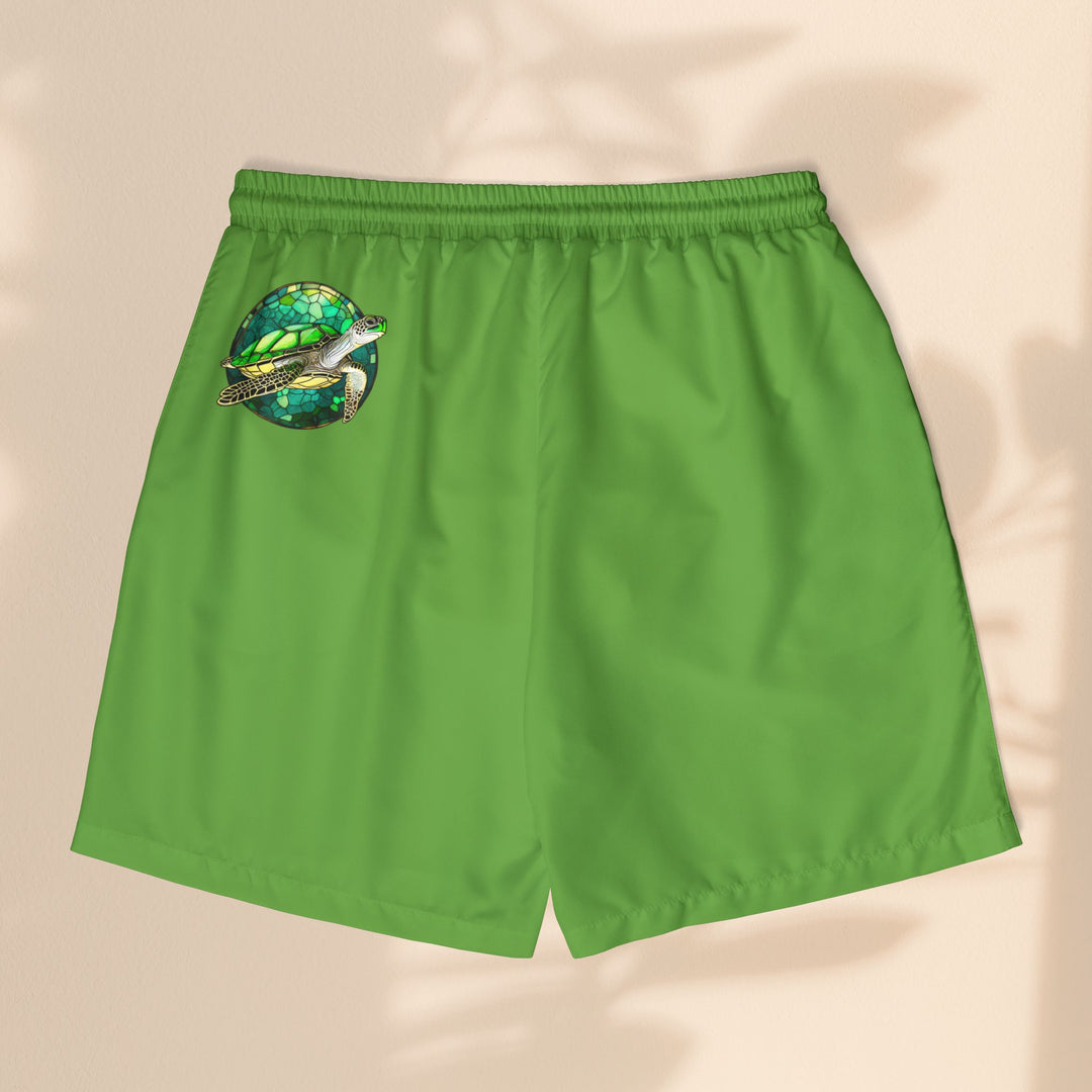 Ocean Vibes Unisex Swim Shorts with Turtle Design