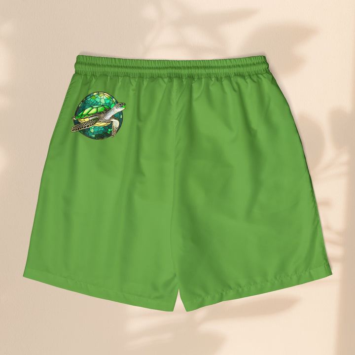 Ocean Vibes Unisex Swim Shorts with Turtle Design