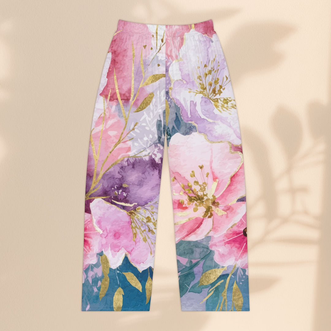 Women's Pajama Pants - Pastel Roses