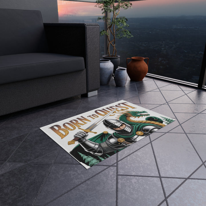 Born To Quest Outdoor Dragon Rug