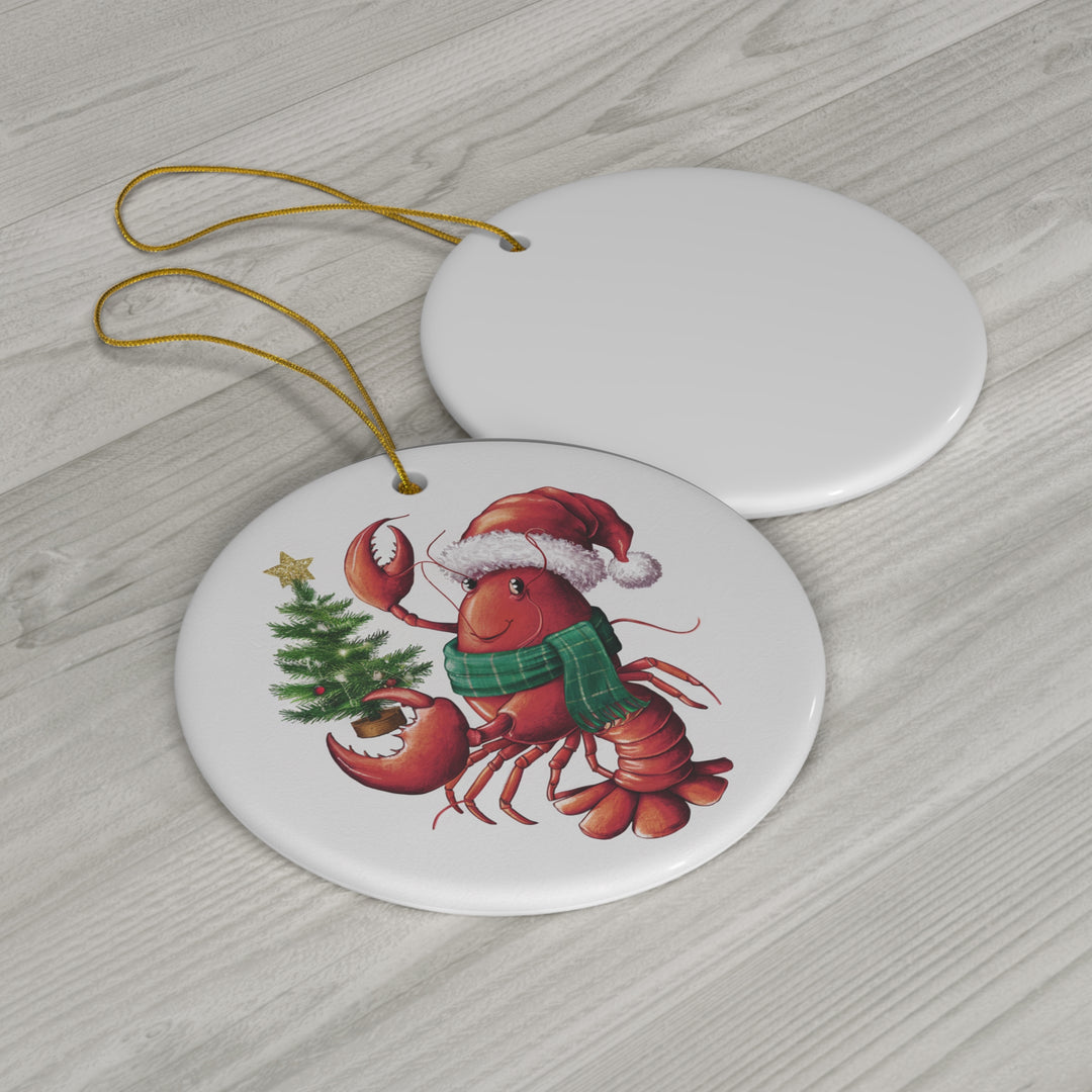 Ceramic Ornament - Merry Crab Christmas