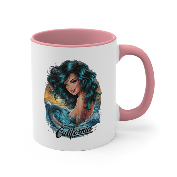 11oz Accent Mug - California Mermaid