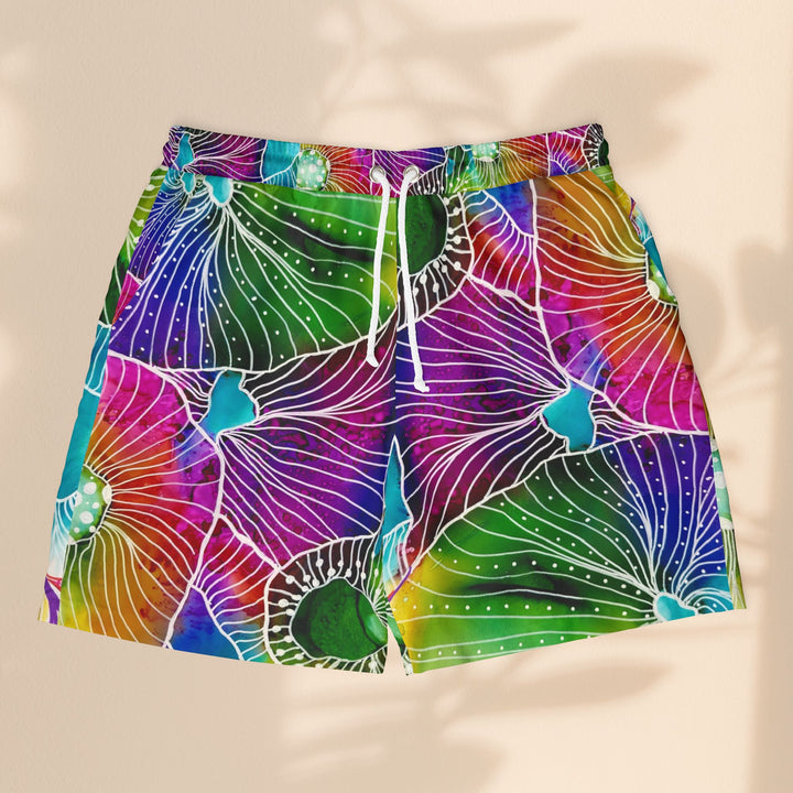 Colorful Vibrant Unisex Swim Shorts - Perfect for Summer Beach Days & Pool Parties