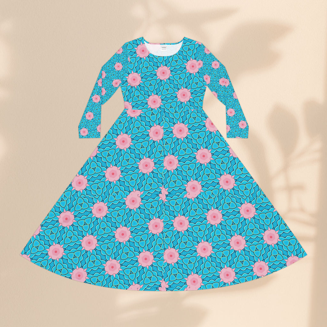 Long Sleeve Dance Dress - Mermaid Garden