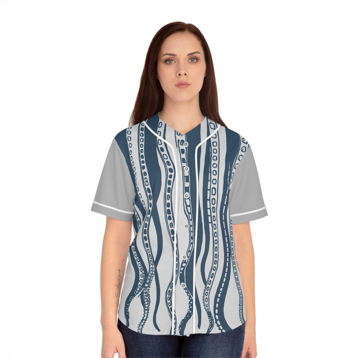 Women's Baseball Jersey - Downward Octopus