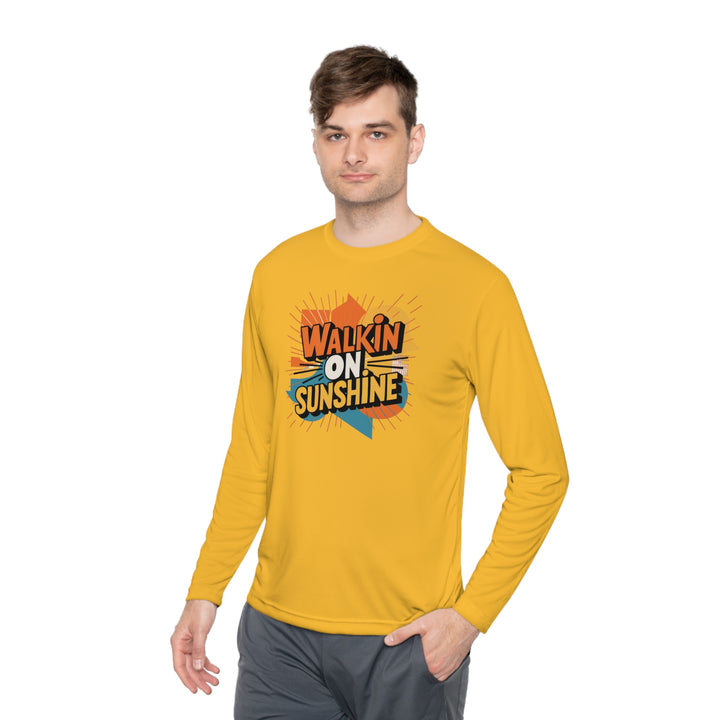 Unisex Lightweight Long Sleeve Tee - Walking On Sunshine