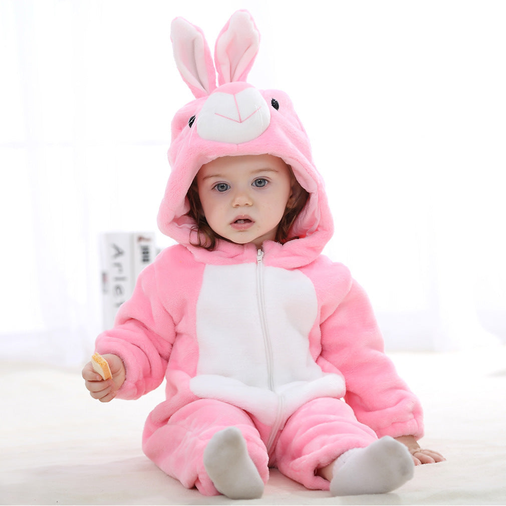 Baby Cotton Flannel Romper for Fall and Winter