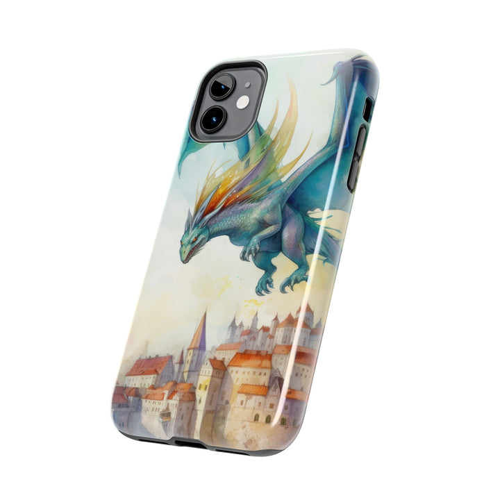 Tough Phone Cases - Dragon Over City