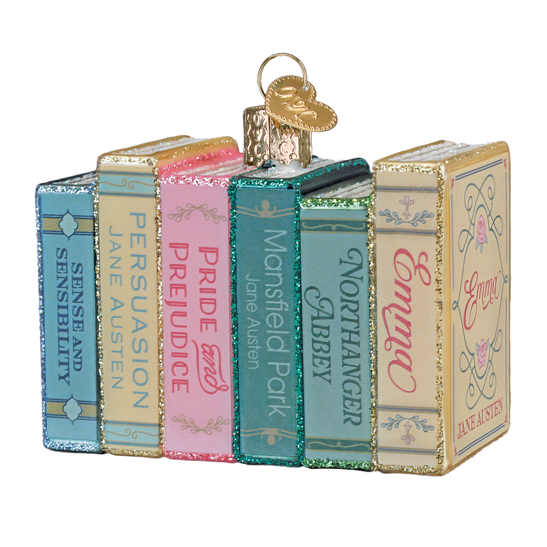 Jane Austen Books Christmas Ornament – Literary Gift for Readers