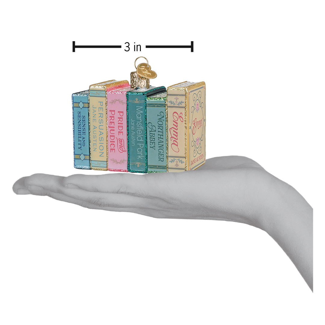 Jane Austen Books Christmas Ornament – Literary Gift for Readers
